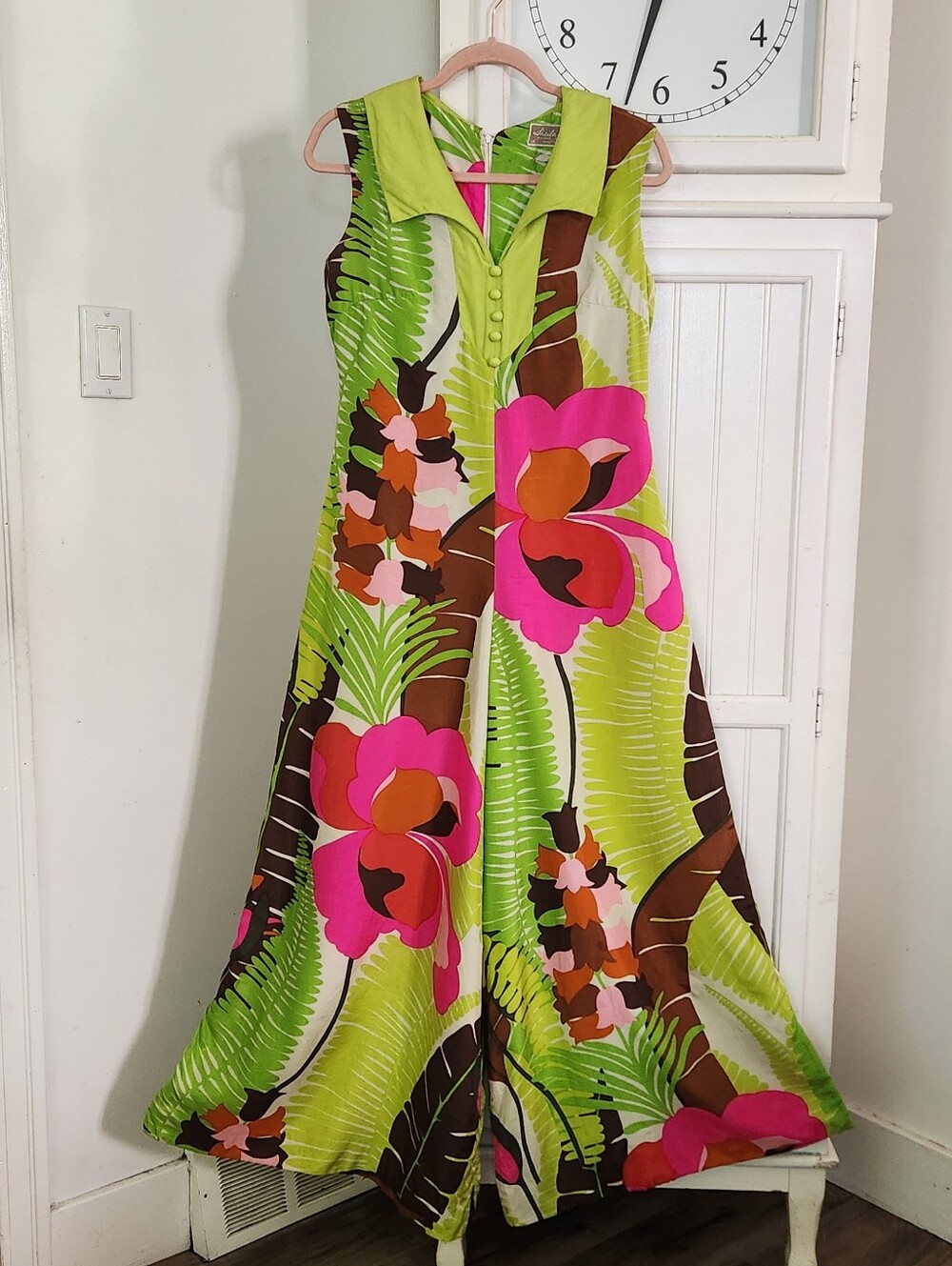 Vintage 100% Silk Mod Jumpsuit